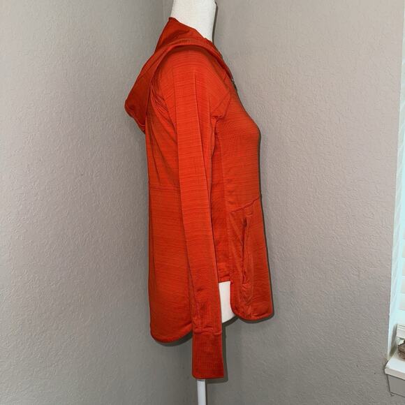Athleta Pacifica Baja Jacket On Fire Orange Full Zip Hoodie Size XS Activewear - Picture 2 of 7